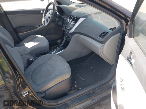 2012 Hyundai Accent SE with VIN KMHCU5AE8CU015055, listed as a IAAI auction lot 41814610 with 141,769 mi miles. Bid and sale history available at carsss.com. Image 5.