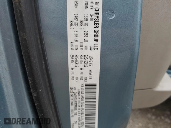 2010 Chrysler Town & Country Touring with VIN 2A4RR5D10AR285085, listed as a Copart auction lot 46134965 with 295,888 mi miles and Salvage Title. Bid and sale history available at carsss.com. Image 13.