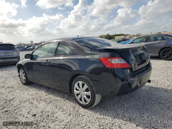2010 Honda Civic Cpe LX with VIN 2HGFG1B63AH528482, listed as a Copart auction lot 52070465 with 160,574 mi miles and Salvage Title. Bid and sale history available at carsss.com. Image 2.