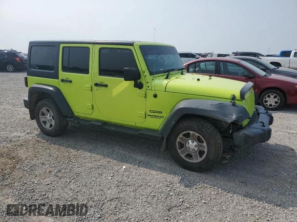2016 Jeep Wrangler Unlimited Sport RHD with VIN 1C4BJWKG6GL321455, listed as a Copart auction lot 58785665 with 174,553 mi miles and Salvage title. Bid and sale history available at DreamBid. Image 4.