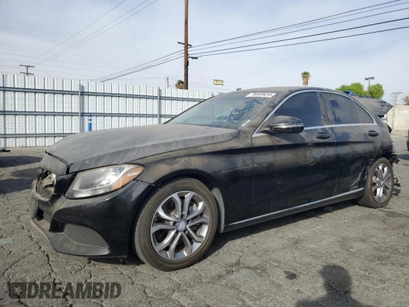 2017 Mercedes-Benz C 300 with VIN 55SWF4JB0HU191947, listed as a Copart auction lot 75603624 with 135,517 mi miles and Salvage title. Bid and sale history available at DreamBid. Image 1.