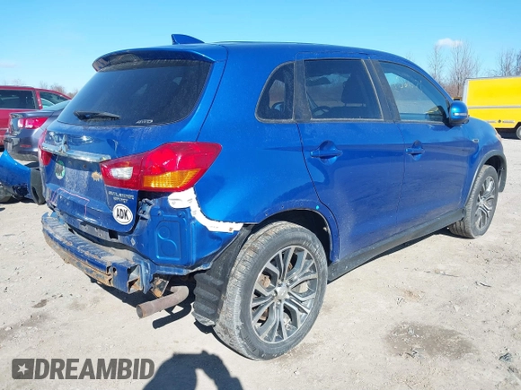 2019 Mitsubishi Outlander Sport ES 2.0 with VIN JA4AR3AU9KU028561, listed as a IAAI auction lot 41890996 with 122,409 mi miles. Bid and sale history available at carsss.com. Image 4.