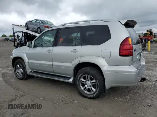 2005 Lexus GX 470 z VIN JTJBT20X050082258, wystawiony jako Copart lot #55812505 z przebiegiem 194 075 mil mil oraz Szkody całkowita. Historia ofert i sprzedaży dostępna na DreamBid. Obrazek 2.
