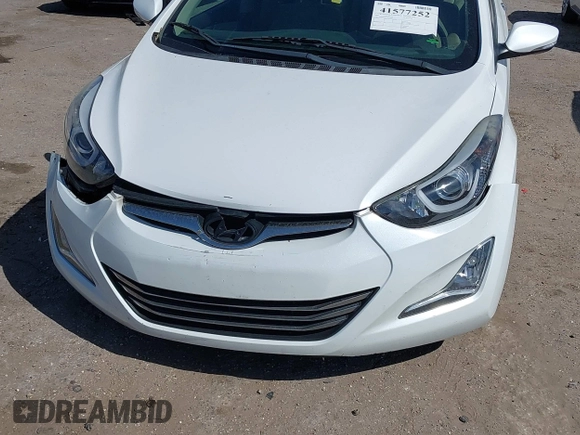 2015 Hyundai Elantra SE z VIN 5NPDH4AE7FH570097, wystawiony jako IAAI lot #41577252 z przebiegiem 135 219 mil mil oraz . Historia ofert i sprzedaży dostępna na DreamBid. Obrazek 6.
