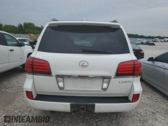 2011 Lexus LX 570 with VIN JTJHY7AX7B4082169, listed as a Copart auction lot 61801895 with 174,635 mi miles and Clean title. Bid and sale history available at DreamBid. Image 6.