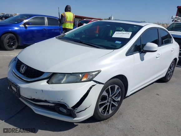 2013 Honda Civic Sdn EX-L with VIN 19XFB2F94DE048572, listed as a IAAI auction lot 41858959 with 127,853 mi miles. Bid and sale history available at carsss.com. Image 18.
