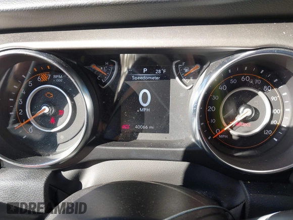 2022 Jeep Wrangler Unlimited Sport with VIN 1C4HJXDN6NW132859, listed as a IAAI auction lot 41362657 with 40,066 mi miles and . Bid and sale history available at DreamBid. Image 7.