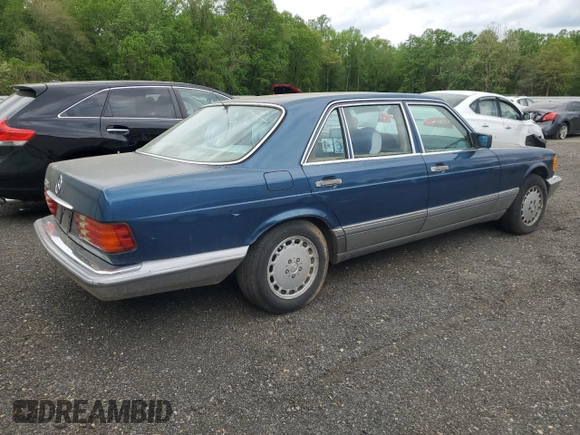 1986 Mercedes-Benz 560 with VIN WDBCA39D7GA260903, listed as a Copart auction lot 54634595 with 187,942 mi miles and Clean Title. Bid and sale history available at DreamBid. Image 3.
