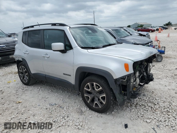 2016 Jeep Renegade Latitude with VIN ZACCJABT6GPD98083, listed as a Copart auction lot 54763035 with 65,921 mi miles and Salvage Title. Bid and sale history available at DreamBid. Image 4.