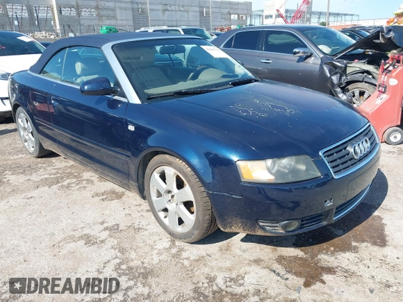 2003 Audi A4 1.8T с VIN WAUAC48H03K021806, выставлен на аукционе IAAI как лот 42446712 с пробегом 137 198 миль миль и . История ставок и продаж доступна на DreamBid. Изображение 1.