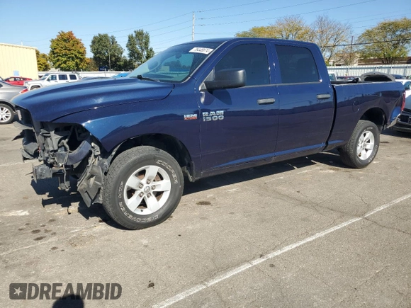 2018 Ram 1500 Tradesman z VIN 1C6RR7ST2JS122014, wystawiony jako Copart lot #76448874 z przebiegiem 108 549 mil mil oraz Szkoda całkowita • Salvage title. Historia ofert i sprzedaży dostępna na DreamBid. Obrazek 1.