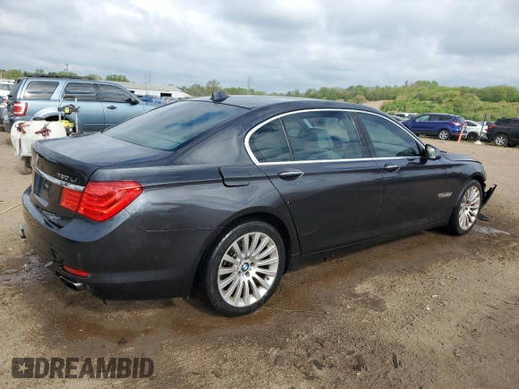 2010 BMW 7 Series 750Li xDrive with VIN WBAKC8C58ACY68671, listed as a Copart auction lot 56703235 with 122,083 mi miles and Salvage title. Bid and sale history available at DreamBid. Image 3.