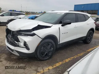2023 Chevrolet Blazer LT with VIN 3GNKBCR44PS160130, listed as a Copart auction lot 57790365 with 54,522 mi miles and Salvage title. Bid and sale history available at DreamBid. Image 1.