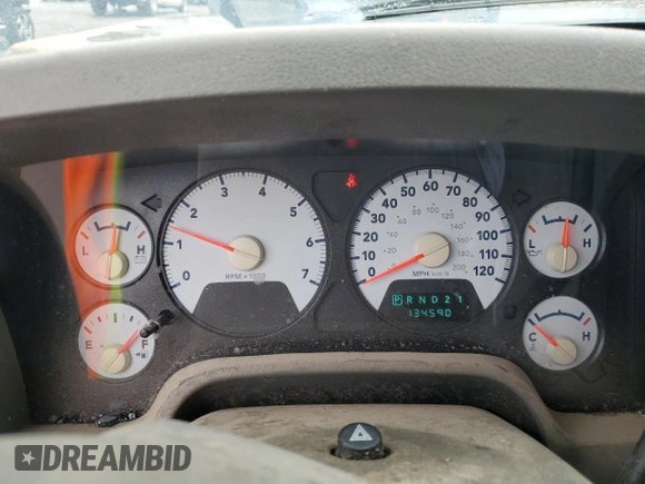 2007 Dodge 1500 SLT z VIN 1D7HA18P57J520096, wystawiony jako Copart lot #54213765 z przebiegiem 134 590 mil mil oraz Szkoda całkowita • Salvage title. Historia ofert i sprzedaży dostępna na DreamBid. Obrazek 9.