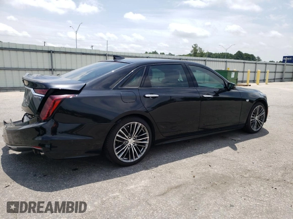 2019 Cadillac CT6 Sport AWD with VIN 1G6KP5R64KU144786, listed as a Copart auction lot 63397094 with 69,756 mi miles and Salvage title. Bid and sale history available at DreamBid. Image 3.