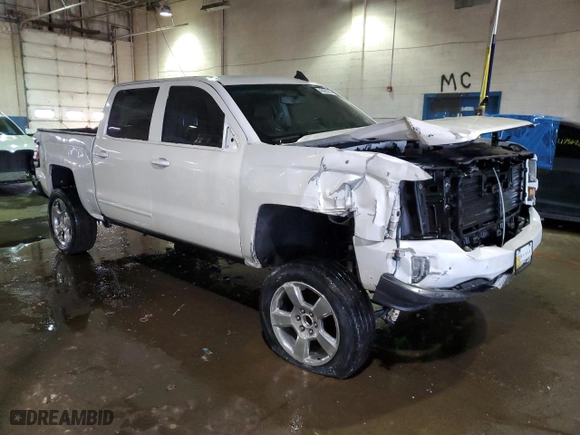 2018 Chevrolet Silverado 1500 LT with VIN 3GCUKREC0JG409051, listed as a Copart auction lot 46406365 with 47,889 mi miles and Salvage Title. Bid and sale history available at carsss.com. Image 4.