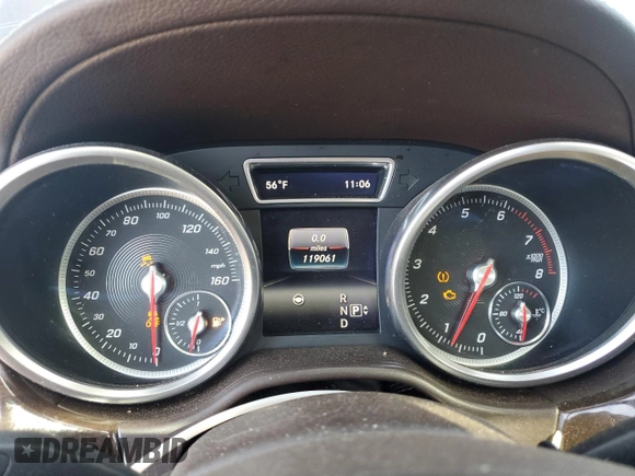2016 Mercedes-Benz GLE 400 with VIN 4JGDA5GB2GA729393, listed as a Copart auction lot 44413265 with 119,061 mi miles and Salvage title. Bid and sale history available at DreamBid. Image 9.