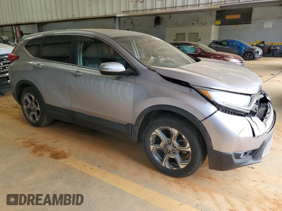 2019 Honda CR-V EX with VIN 2HKRW1H52KH512876, listed as a Copart auction lot 43337215 with 107,566 mi miles and Salvage Title. Bid and sale history available at DreamBid. Image 4.