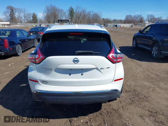 2016 Nissan Murano S with VIN 5N1AZ2MH9GN135072, listed as a IAAI auction lot 41822168 with 79,379 mi miles and . Bid and sale history available at DreamBid. Image 16.