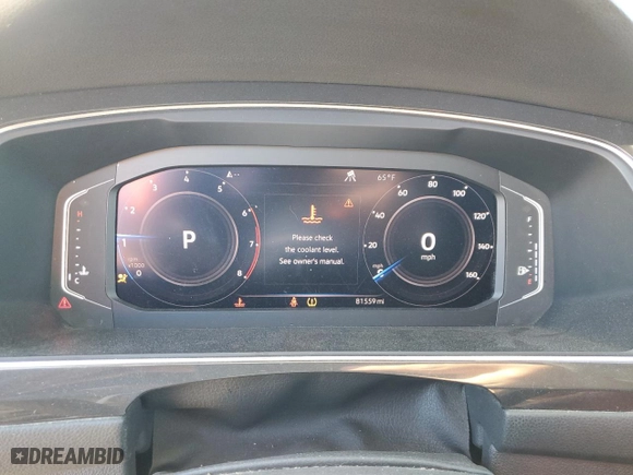 2019 Volkswagen Tiguan SEL Premium with VIN 3VV4B7AX1KM113506, listed as a Copart auction lot 42247965 with 81,559 mi miles and Salvage Title. Bid and sale history available at carsss.com. Image 9.