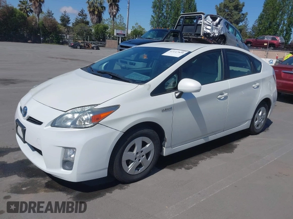 2010 Toyota Prius II with VIN JTDKN3DU4A1228278, listed as a IAAI auction lot 42147858 with 125,797 mi miles. Bid and sale history available at carsss.com. Image 2.