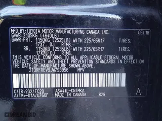 2018 Toyota RAV4 XLE with VIN 2T3RFREV9JW793956, listed as a IAAI auction lot 41012152 with 77,033 mi miles. Bid and sale history available at carsss.com. Image 9.