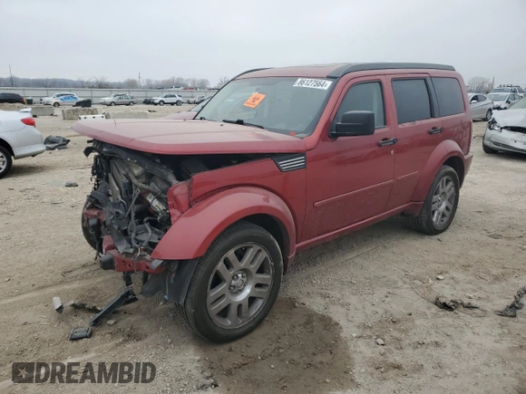 2008 Dodge Nitro R/T with VIN 1D8GU58628W151909, listed as a Copart auction lot 86127564 with 189,804 mi miles and Salvage Title. Bid and sale history available at DreamBid. Image 1.
