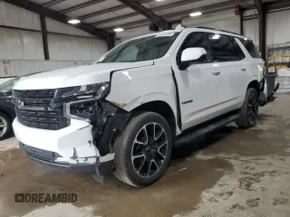 2023 Chevrolet Tahoe RST with VIN 1GNSKRKD9PR540015, listed as a Copart auction lot 58084495 with 23,815 mi miles and Salvage title. Bid and sale history available at DreamBid. Image 1.