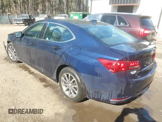 2020 Acura TLX w/Technology Pkg with VIN 19UUB1F53LA015337, listed as a IAAI auction lot 41427035 with 44,450 mi miles. Bid and sale history available at carsss.com. Image 3.