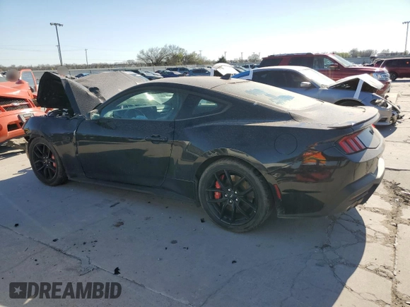 2024 Ford Mustang GT with VIN 1FA6P8CF0R5401042, listed as a Copart auction lot 49553495 with 0 mi miles and Salvage Title. Bid and sale history available at carsss.com. Image 2.