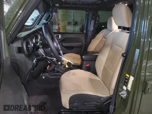 2023 Jeep Wrangler Sport S with VIN 1C4HJXDG3PW619523, listed as a Copart auction lot 45926725 with 50,789 mi miles and Salvage Title. Bid and sale history available at DreamBid. Image 7.