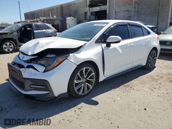 2020 Toyota Corolla SE with VIN 5YFS4RCE7LP054723, listed as a Copart auction lot 49635005 with 88,194 mi miles and Salvage Title. Bid and sale history available at carsss.com. Image 1.