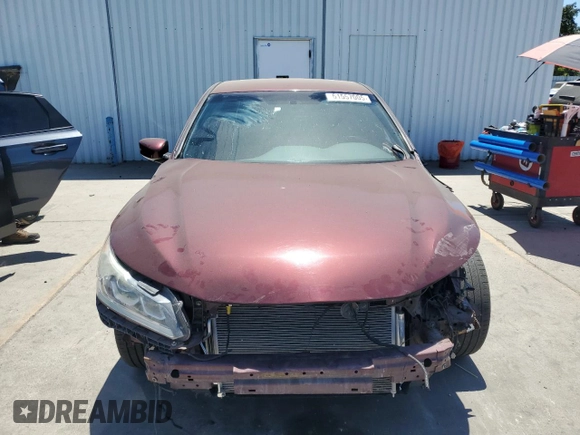 2016 Honda Accord Sport with VIN 1HGCR2F55GA051470, listed as a Copart auction lot 61557005 with 79,305 mi miles and Salvage title. Bid and sale history available at DreamBid. Image 5.