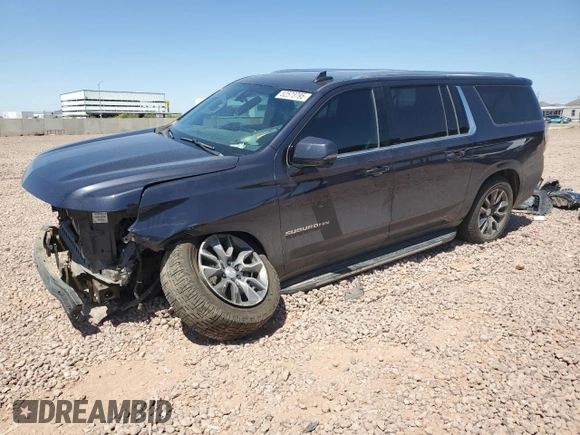 2022 Chevrolet Suburban LT with VIN 1GNSKCKDXNR317511, listed as a Copart auction lot 52573795 with 134,062 mi miles and Salvage Title. Bid and sale history available at DreamBid. Image 1.
