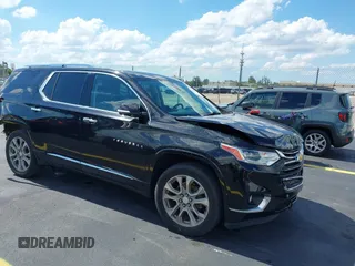 2019 Chevrolet Traverse Premier z VIN 1GNERKKW6KJ177956, wystawiony jako IAAI lot #42255153 z przebiegiem 159 193 mil mil oraz . Historia ofert i sprzedaży dostępna na DreamBid. Obrazek 1.