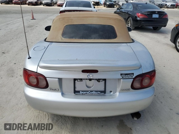 2001 Mazda MX-5 Miata with VIN JM1NB353710201531, listed as a Copart auction lot 56378655 with Not Provided miles and Clean Title. Bid and sale history available at DreamBid. Image 6.