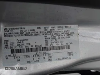 2018 Ford Focus Titanium with VIN 1FADP3N29JL232336, listed as a IAAI auction lot 42485243 with 82,113 mi miles and . Bid and sale history available at DreamBid. Image 9.