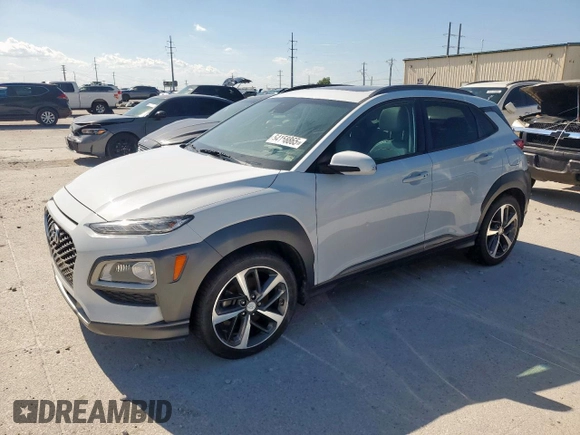 2018 Hyundai Kona Ultimate with VIN KM8K53A50JU098636, listed as a Copart auction lot 54158865 with 157,006 mi miles and Clean Title. Bid and sale history available at carsss.com. Image 1.