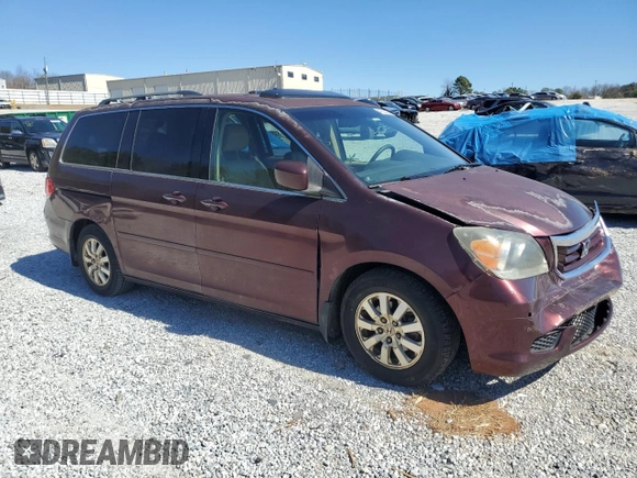 2010 Honda Odyssey EX-L with VIN 5FNRL3H6XAB082296, listed as a Copart auction lot 46933825 with 196,541 mi miles and Salvage Title. Bid and sale history available at carsss.com. Image 4.
