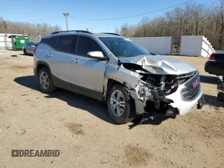 2020 GMC Terrain SLE with VIN 3GKALMEV6LL178210, listed as a Copart auction lot 89193585 with 75,623 mi miles and Salvage Title. Bid and sale history available at DreamBid. Image 4.