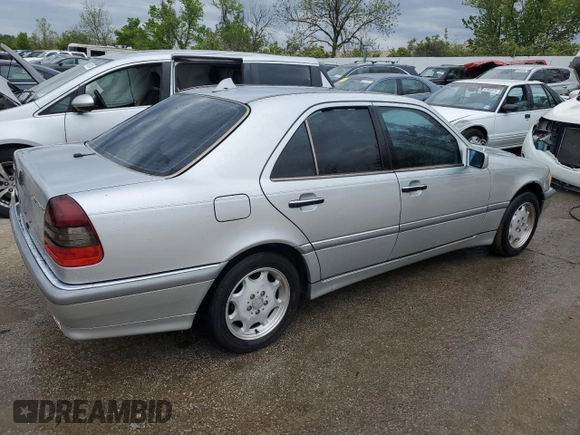 2000 Mercedes-Benz C 230 Kompressor with VIN WDBHA24GXYA821193, listed as a Copart auction lot 51160054 with 152,237 mi miles and Salvage Title. Bid and sale history available at carsss.com. Image 3.