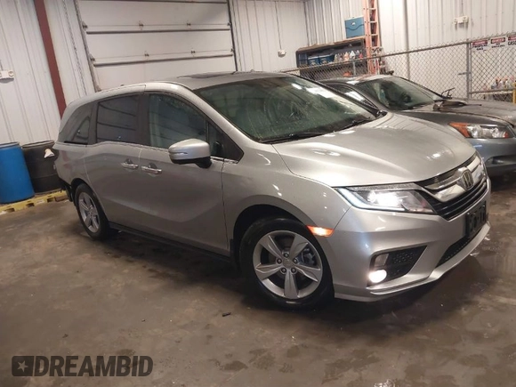2018 Honda Odyssey EX-L with VIN 5FNRL6H74JB102004, listed as a IAAI auction lot 41724551 with 85,083 mi miles and . Bid and sale history available at DreamBid. Image 1.