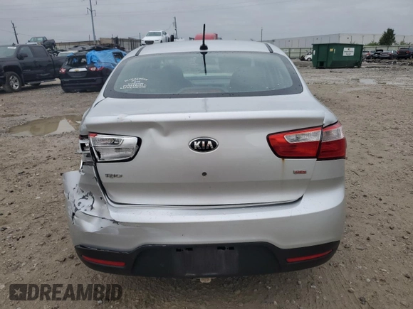 2013 Kia Rio LX with VIN KNADM4A33D6302498, listed as a Copart auction lot 73159954 with Not Provided miles and Salvage Title. Bid and sale history available at DreamBid. Image 6.