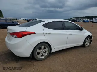 2012 Hyundai Elantra GLS PZEV with VIN 5NPDH4AE3CH142605, listed as a Copart auction lot 52125445 with 134,487 mi miles and Clean Title. Bid and sale history available at carsss.com. Image 3.