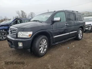 2008 Infiniti QX56 with VIN 5N3AA08C88N900677, listed as a Copart auction lot 82395124 with 211,085 mi miles and Salvage Title. Bid and sale history available at carsss.com. Image 1.