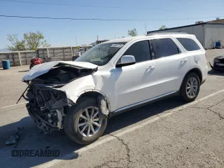 2017 Dodge Durango SXT with VIN 1C4RDHAG2HC757532, listed as a Copart auction lot 55820705 with 95,772 mi miles and Salvage title. Bid and sale history available at DreamBid. Image 1.