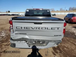 2024 Chevrolet Silverado 1500 Custom with VIN 3GCPDBEK6RG223886, listed as a Copart auction lot 41751785 with 23,300 mi miles and Salvage Title. Bid and sale history available at DreamBid. Image 6.