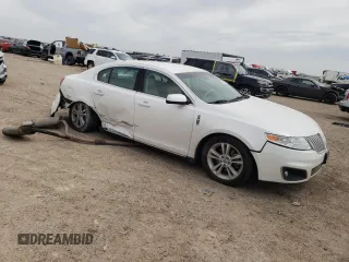 2011 Lincoln MKS with VIN 1LNHL9DR7BG605341, listed as a Copart auction lot 53712495 with 74,732 mi miles and Salvage Title. Bid and sale history available at DreamBid. Image 4.