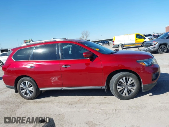 2018 Nissan Pathfinder S with VIN 5N1DR2MN2JC614584, listed as a IAAI auction lot 41372002 with 157,963 mi miles and . Bid and sale history available at DreamBid. Image 13.