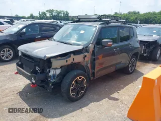 2017 Jeep Renegade Trailhawk with VIN ZACCJBCB7HPG42238, listed as a IAAI auction lot 42562113 with 105,045 mi miles and . Bid and sale history available at DreamBid. Image 17.